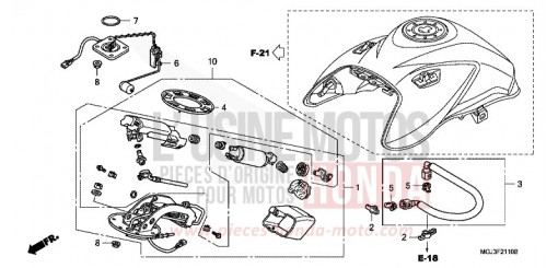 POMPE A CARBURANT CBF1000FAB de 2011